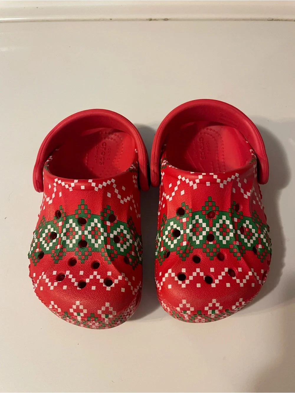 Holiday Crocs toddler kids size 6